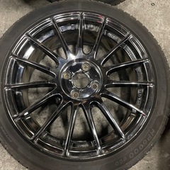 RAYSグラムライツ 57XV PCD100 17インチ7J+50 205 45R17タイヤ付き  の画像