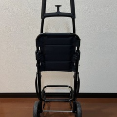 折りたたみ式 キャリーカート 椅子付き 軽量 コンパクト 買い物 アウトドアの画像