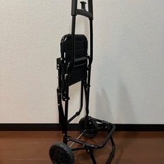 折りたたみ式 キャリーカート 椅子付き 軽量 コンパクト 買い物 アウトドアの画像