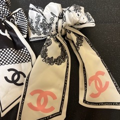 シャネル CHANEL リボン シュシュ 3点セットの画像