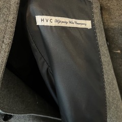 ★9月末まで★HVC メンズコート　グレー　ピーコート Mサイズ アウター ウールの画像