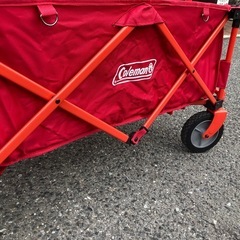 Coleman アウトドアワゴン　キャリーワゴン　レッドの画像