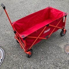 Coleman アウトドアワゴン　キャリーワゴン　レッドの画像