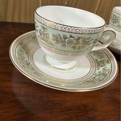 WEDGWOOD コロンビアセージグリーン カップ&ソーサー コーヒー 希少の画像