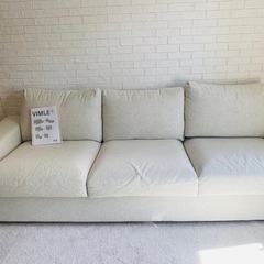 【引取り限定】VIMLE ヴィムレ　オッドマン付き　IKEA3〜4人掛けソファ　の画像