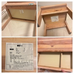 ベネッセ　子どもが伸びる収納たっぷりキッズ家具／デスク＆チェア【天然木】 29日までに取りに来れる方 引越しのため急募 まとめて持っていってくれる方優遇しますの画像