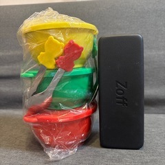 未使用品、カラフルなプラスチック製小鉢の画像