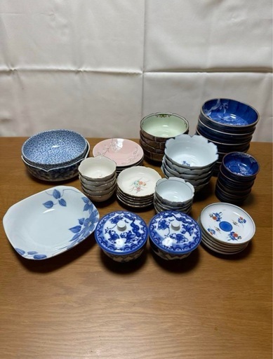【全64点セット】有田焼 西山窯 小鉢 刺身椀 湯呑み たち吉 和食器セット