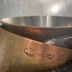 フランス製 銅鍋 2点セット（シモン パリ）16cm & 18cmの画像