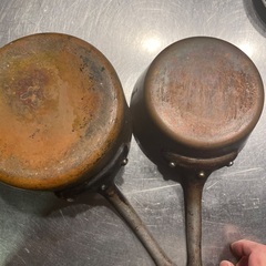フランス製 銅鍋 2点セット（シモン パリ）16cm & 18cmの画像