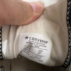 コンバース converse オールスター レザーハイカット ブラックの画像
