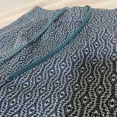JINASIS パンツ　水色x黒xシルバー光沢ラメの画像