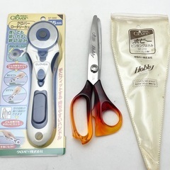 【美品】 ピンキングハサミ ロータリーカッター ハンドメイドや洋裁にの画像