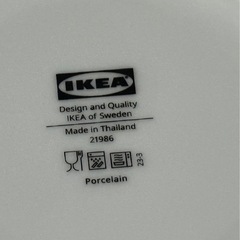 IKEA 深皿　2枚　白　中古の画像