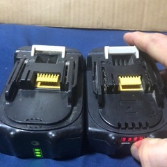 マキタ互換バッテリーBL1860B、１個BL1850B １個中古品の画像