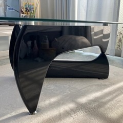 高級オシャレガラスローテーブルセンターテーブルリビングテーブルの画像