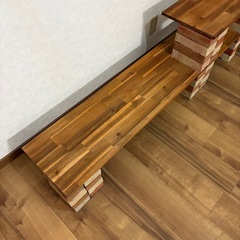 テレビボード　自作　ウッド調　テレビ台　　の画像