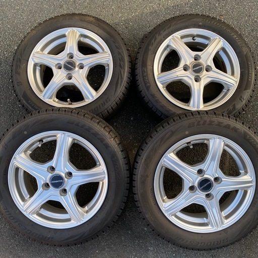 9月28.29日取り引き限定価格！！！155/65R14ブリヂストンBLIZZAK VRX2アルミホイールスタッドレスセット　タント ムーヴ N-box他軽自動車全般に