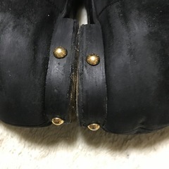 正規品 ルイヴィトン スエードレザーロングブーツ 36 ブラックの画像