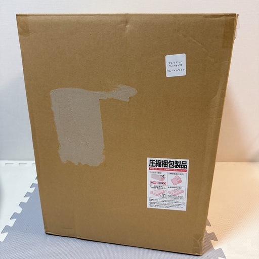 【新品未使用】日本製 ベビープレイマット 折りたたみ 4cm マットレス 140×200