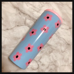 ‪꒰未使用꒱ストロー ステンレス ボトル 大容量タンブラー 保冷保温 夢可愛いの画像