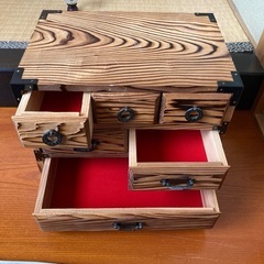 杉焼き 小物入れの画像
