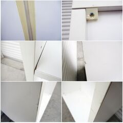 ② オフィス ラック 4段　カラーボックス　収納棚　木製　ホワイト　組立済み　新生活　整理棚　本棚　白家具　収納家具　直接引取歓迎の画像