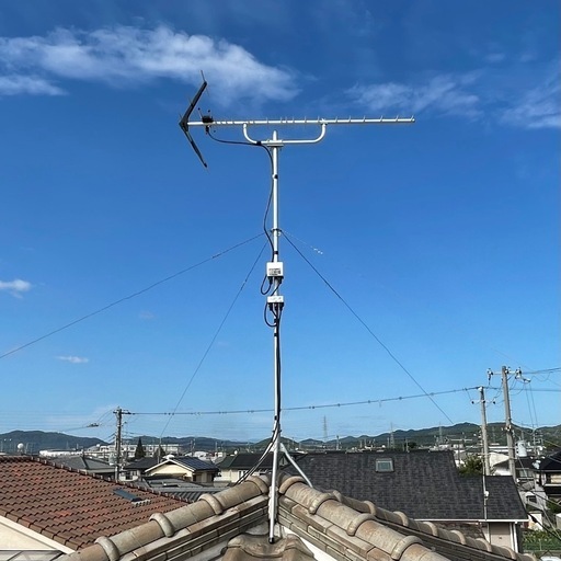 設置工事費込 ! !◇八木式 地デジ UHF DXアンテナ＋地デジブースター