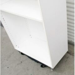 ③ オフィス ラック 4段　カラーボックス　収納棚　木製　ホワイト　組立済み　新生活　整理棚　本棚　白家具　収納家具　直接引取歓迎の画像
