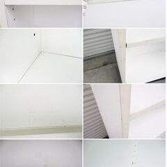 ③ オフィス ラック 4段　カラーボックス　収納棚　木製　ホワイト　組立済み　新生活　整理棚　本棚　白家具　収納家具　直接引取歓迎の画像