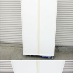 ④ オフィス ラック 4段　カラーボックス　収納棚　木製　ホワイト　組立済み　新生活　整理棚　本棚　白家具　収納家具　直接引取歓迎の画像