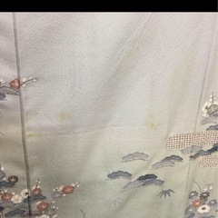正絹　訪問着　刺繍の画像