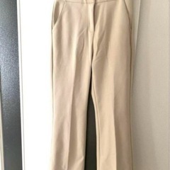 【新品未使用】ENVYLOOK ベージュ ストレートパンツ 裏起毛 スラックスの画像