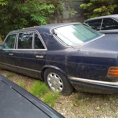 Mベンツ126.560SEL-レストアーベース車両-車検期間完了後長いストツク車書類ありの画像