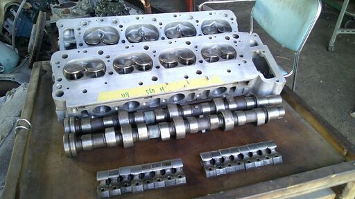 M,ベンツ117型300馬力純正エンジン-リペア-済みヘツト取付実施中