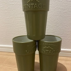 VINTAGEロゴ付きカップ 6個セット　アウトドアに最適の画像