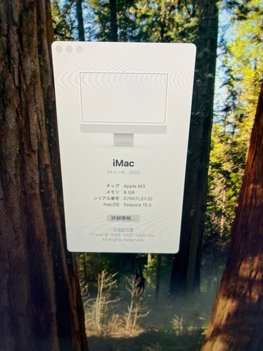 Apple iMac 24inch M3 シルバー 2023