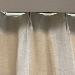 ニトリ　ベージュ　カーテンの画像