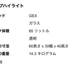 Gex 60cm 水槽　ガラスハムスターケージの画像