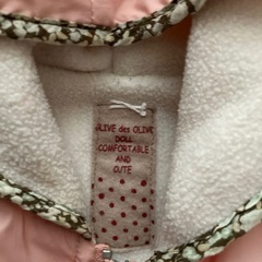 80 Olive des Olive 裏起毛ベストの画像