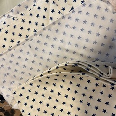 ④はぎれ　星柄　豹柄　水色系　デニム
の画像