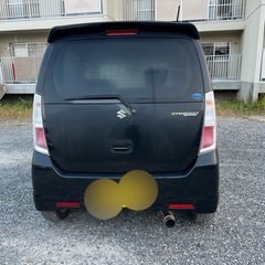 本日限定　スズキ ワゴンR スティングレー　ターボ MH23S ターボ ブラック 車検12月迄　ブロアモーター、イグニッションコイル、プラグ交換済みの画像