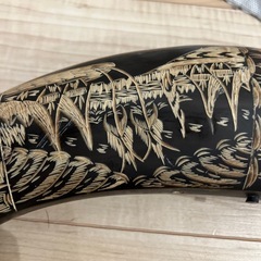 水牛の角　インテリアの画像