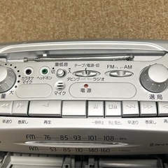 ジャンク　ダブルカセットラジカセ　の画像