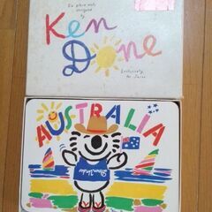 ケン.ドーン　Ken  Done  コースター　ランチマット　1992年　オーストラリア　画家作品　未使用　長期保管　の画像