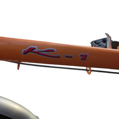 ミニ折り畳み自転車　オレンジの画像