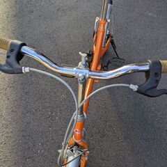 ミニ折り畳み自転車　オレンジの画像