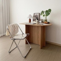 美品　ホーム カフェ 半楕円 テーブル の画像