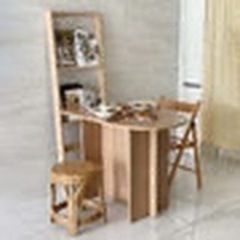 美品　ホーム カフェ 半楕円 テーブル の画像