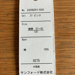 【新品未使用】120cm 女児　トップス（シャツ）の画像